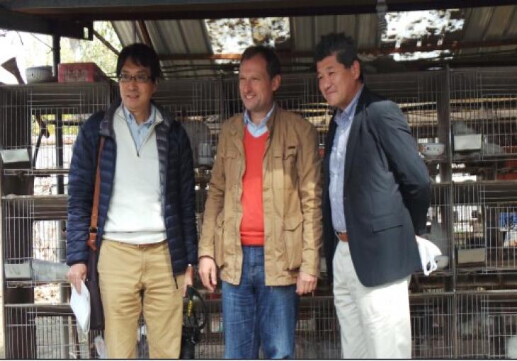 德國(guó)朋友來(lái)蒙陰做客